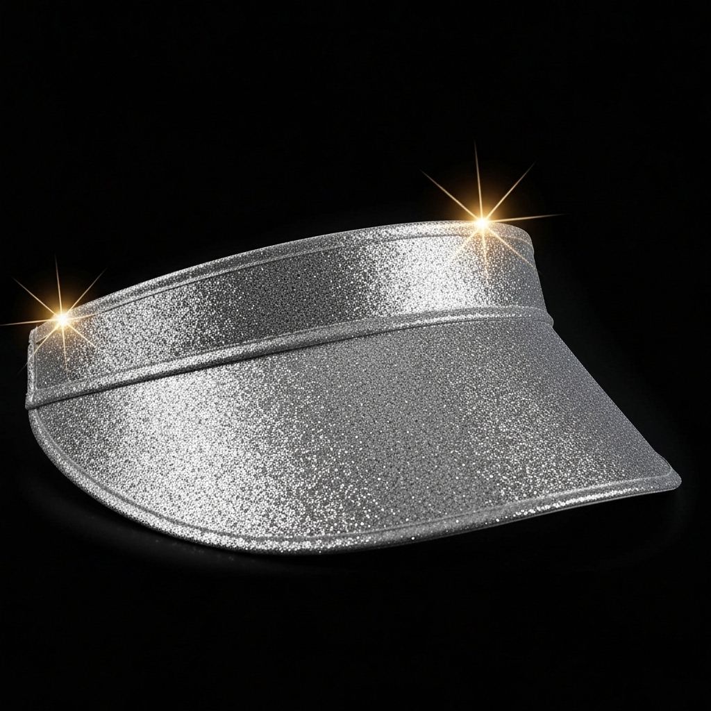 Silver Sparkle Visor